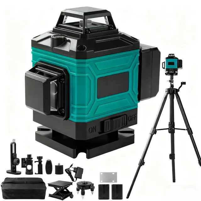 TICFOX 16 Linee Livella Laser Verde 4x360° con Treppiede IP54