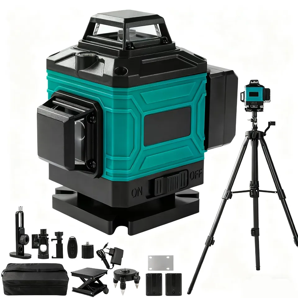 TICFOX 16 Linee Livella Laser Verde 4x360° con Treppiede IP54