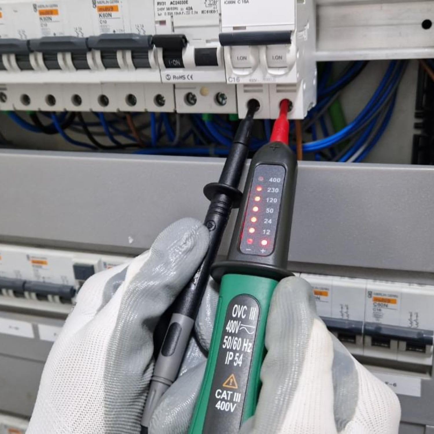 KPS DT200 rilevatore tensione AC/DC LED