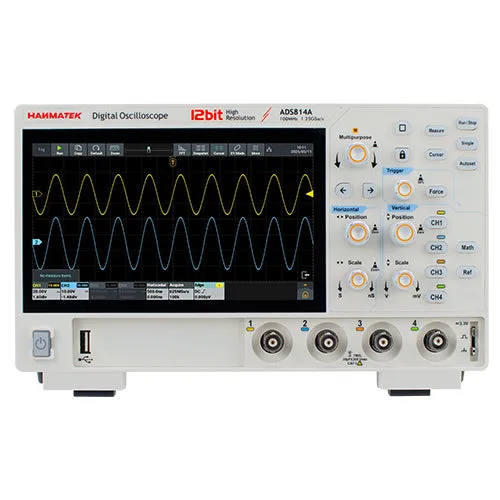 Hanmatek ADS814A oscilloscopio 4 canali 100MHz 12bit