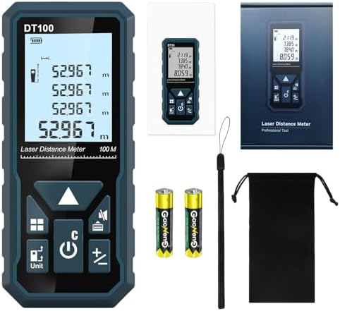 Hanmatek DT100 telemetro laser 100m alta precisione