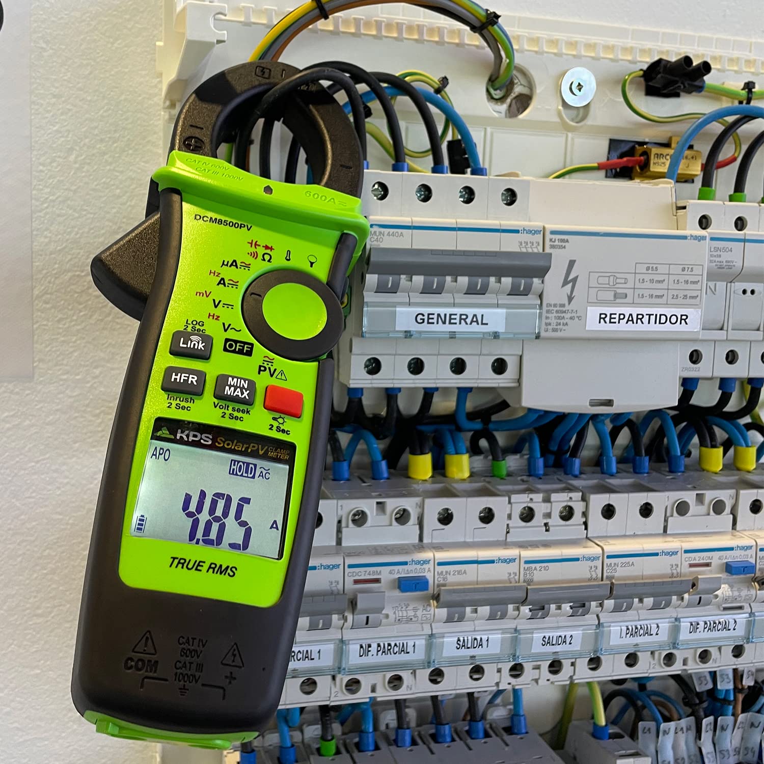 KPS DCM8500PV Pinza Amperometrica TRMS Bluetooth 2000VDC