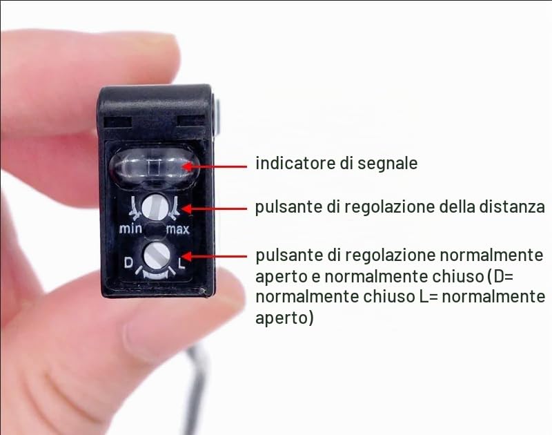 TICFOX E3Z-D61 sensore fotoelettrico NPN 12-24V