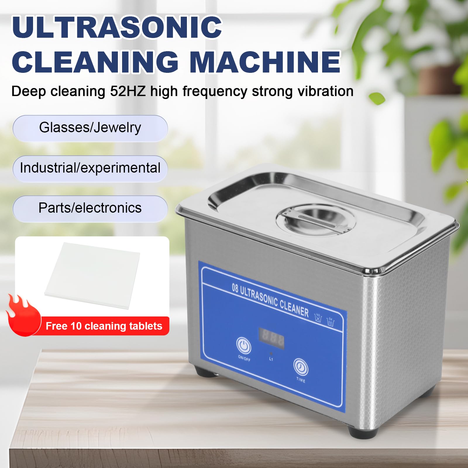 TICFOX pulitore ultrasuoni 800 ml 42 kHz 35W