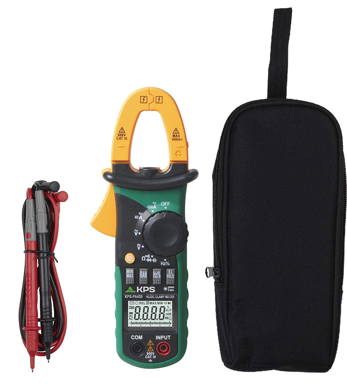 KPS PA430 pinza amperometrica AC/DC 400A 600V compatta