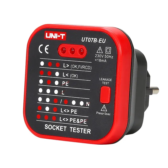 UNI-T UT07 tester prese elettriche controllo errori cablaggio