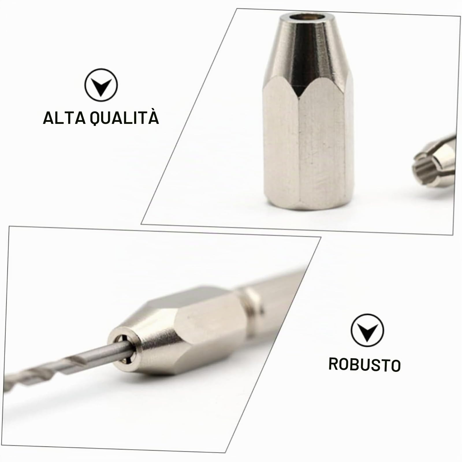 TICFOX mini trapano a mano modellismo 0,5-3,2mm 10 punte