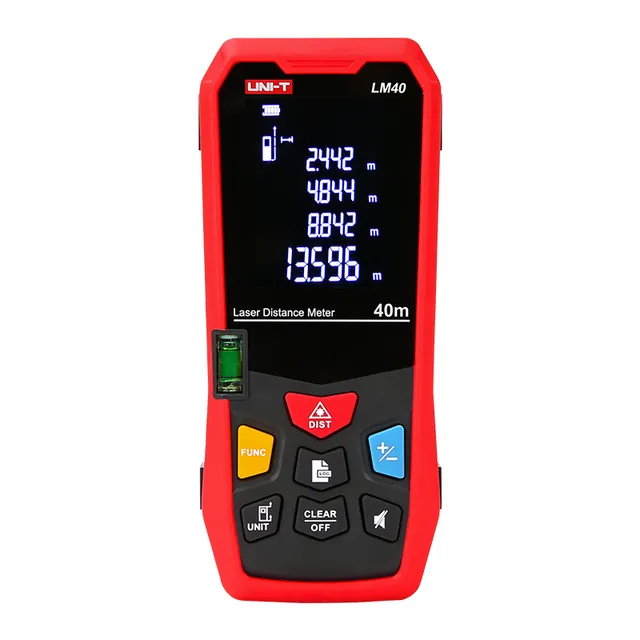 UNI-T LM telemetro laser distanza area volume cantiere