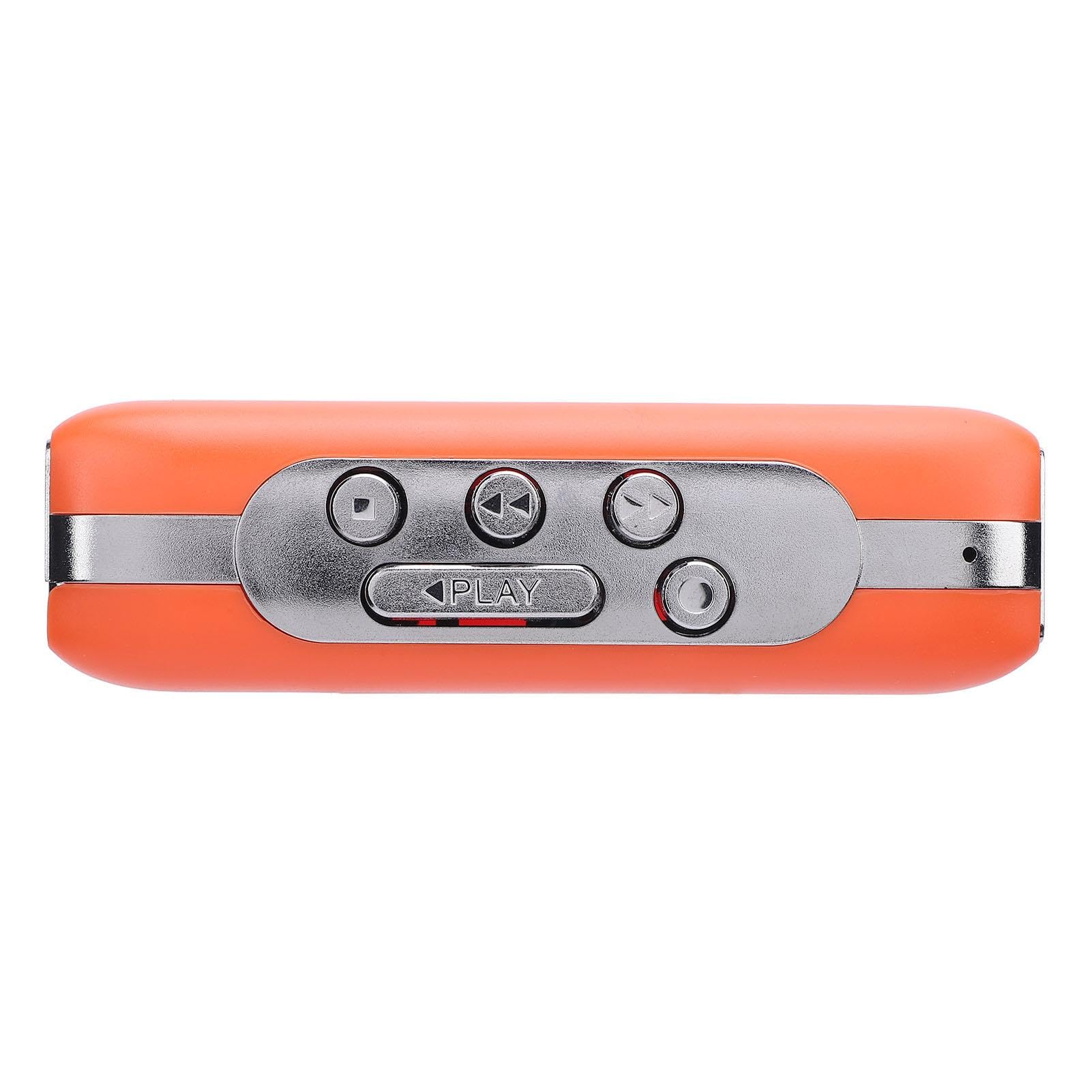 Ticfox lettore cassette portatile USB-C MP3 arancione