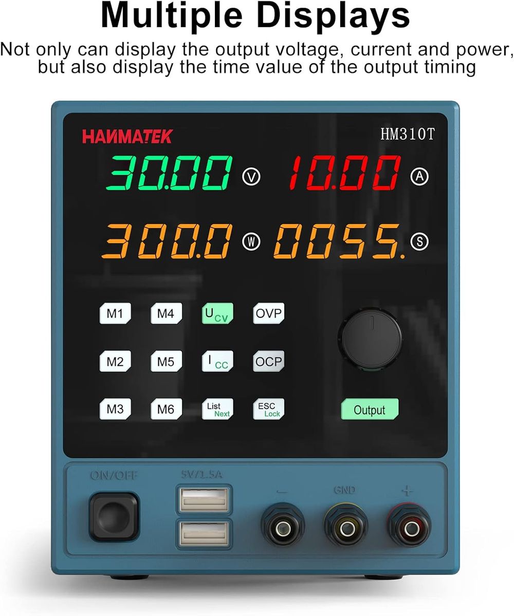 Hanmatek HM310T alimentatore da banco 30V 10A