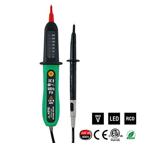 KPS DT220 Tester Tensione AC/DC 12-400V con Test RCD