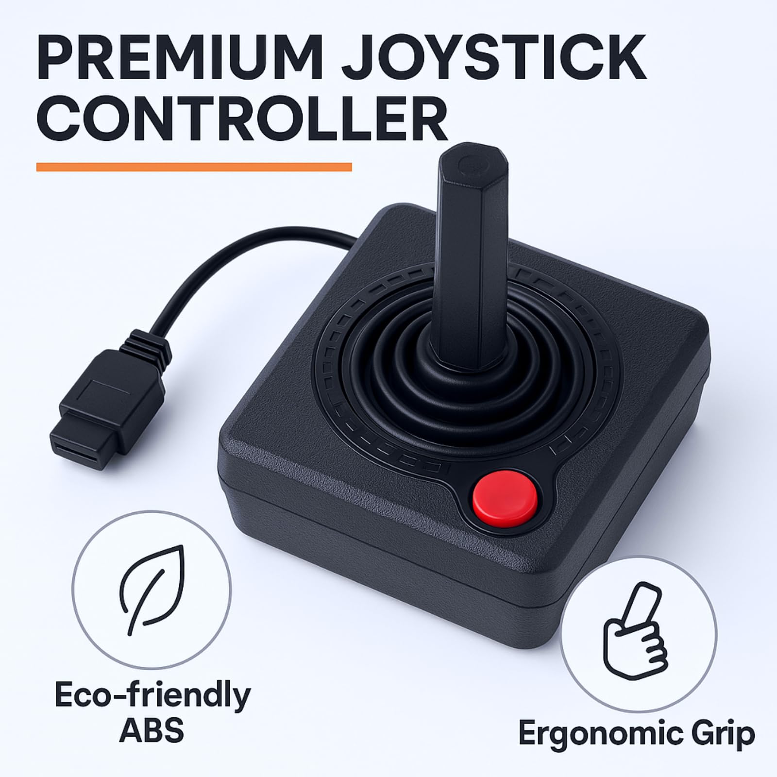 Ticfox joystick retro 3D controller 2600 7800 nero