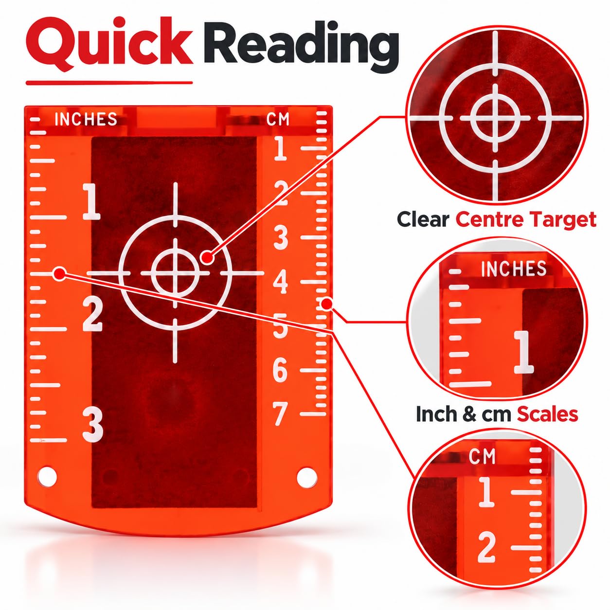 Ticfox target laser magnetico ABS 10x7 cm 2 pezzi