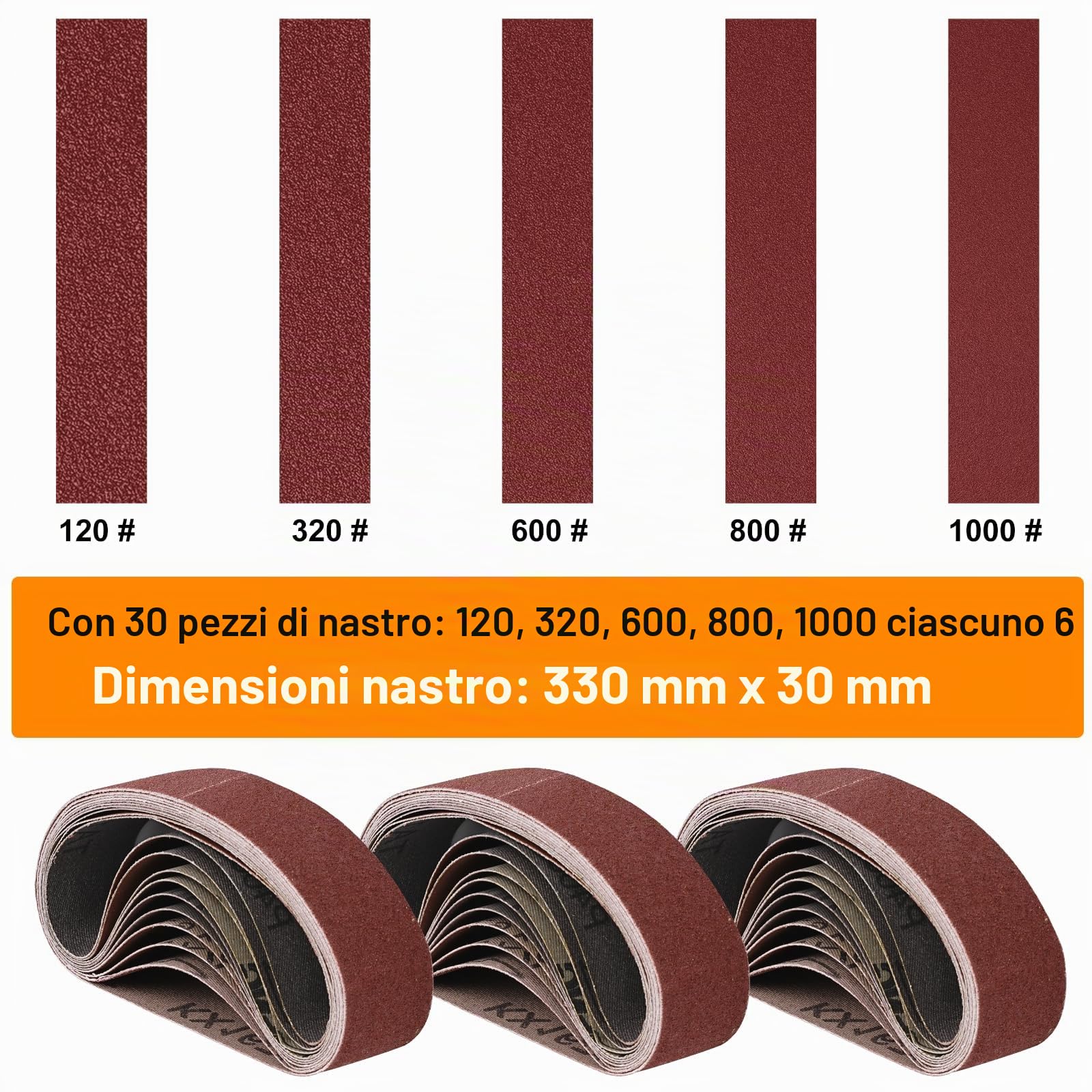 TICFOX mini levigatrice a nastro 7 velocità 30 nastri