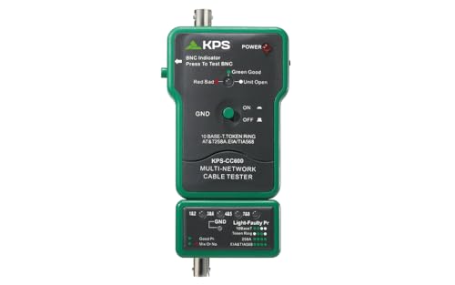 KPS CC600 Tester Cavi Rete RJ45 BNC fino a 200m