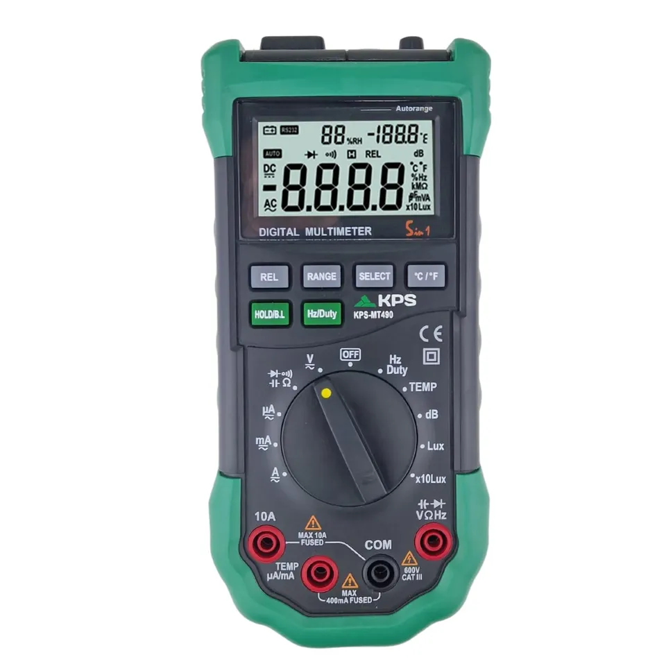KPS MT490 Multimetro Digitale Ambientale CAT III 600V