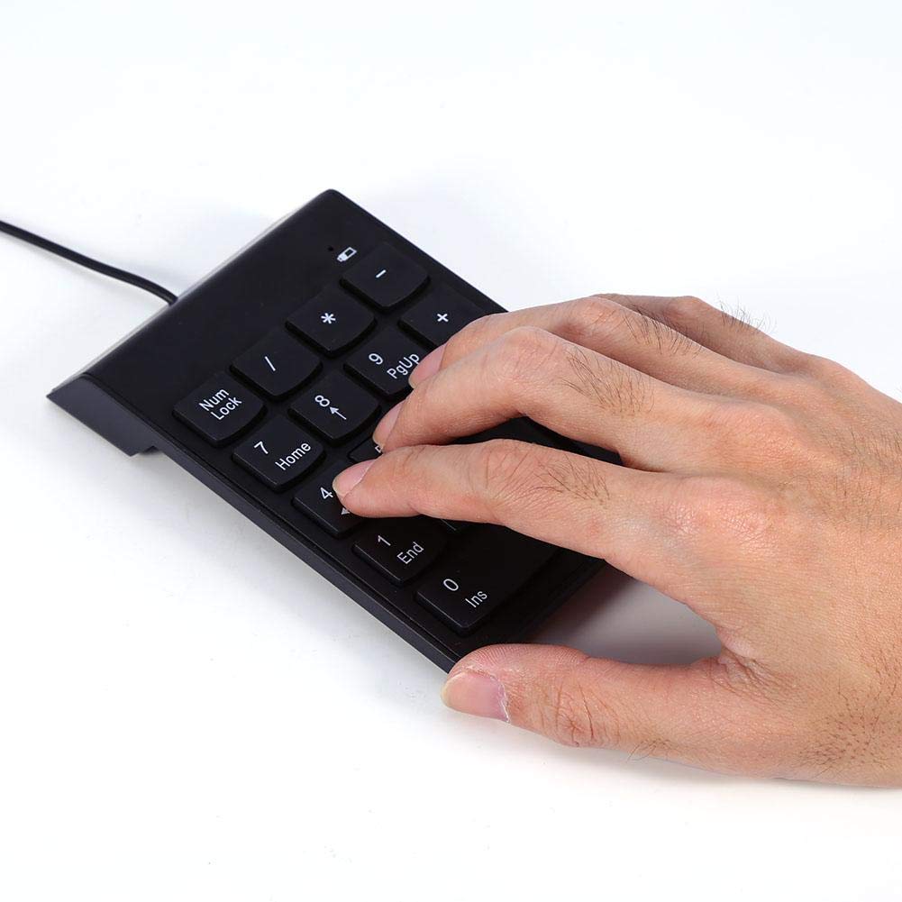 TICFOX Tastierino Numerico USB 18 Tasti Nero per Laptop