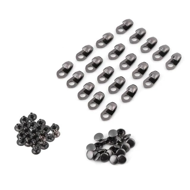 TICFOX ganci per stivali con rivetti 20 pezzi riparazione