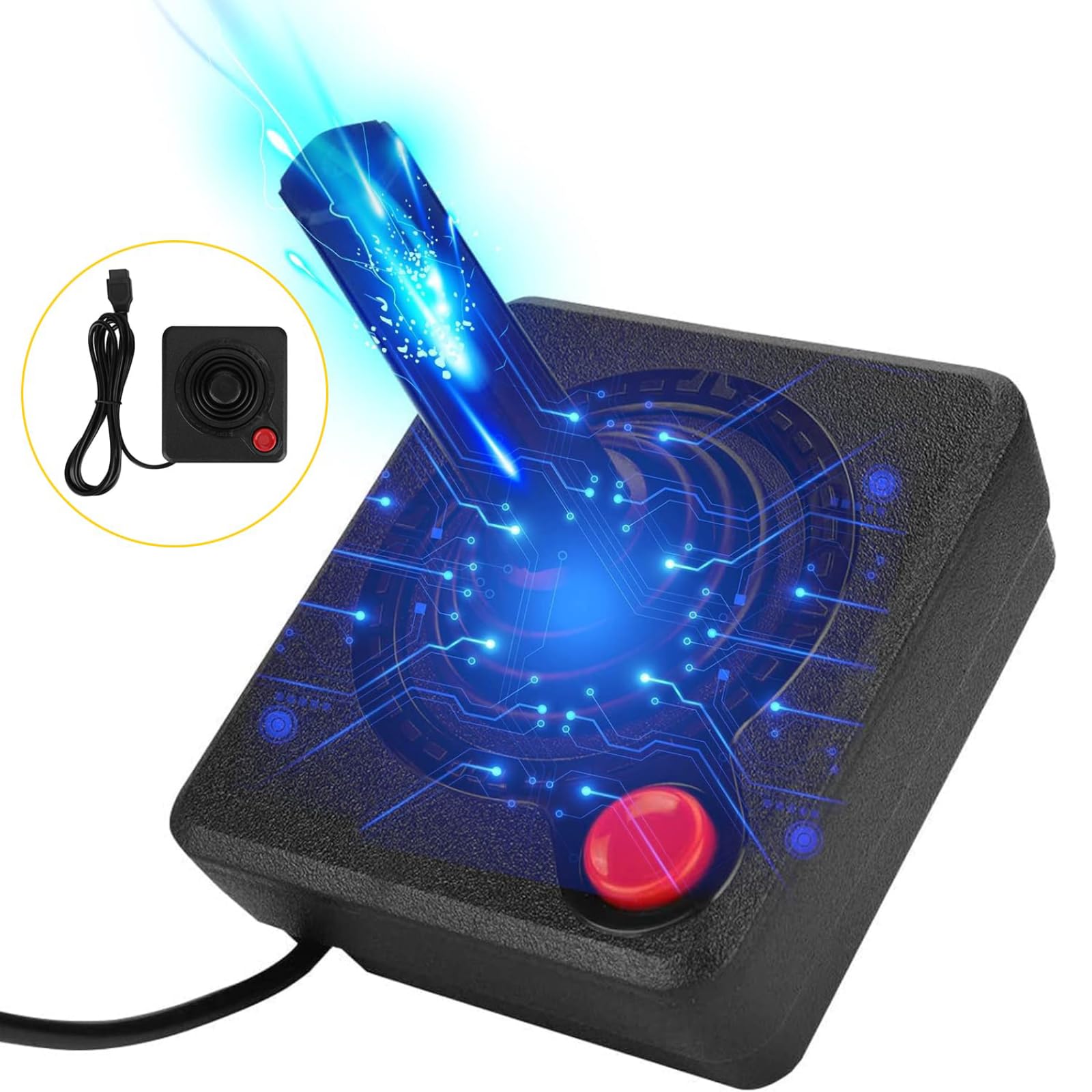 Ticfox joystick retro 3D controller 2600 7800 nero