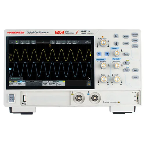 Hanmatek ADS822A oscilloscopio digitale 2 canali 200 MHz 12 bit
