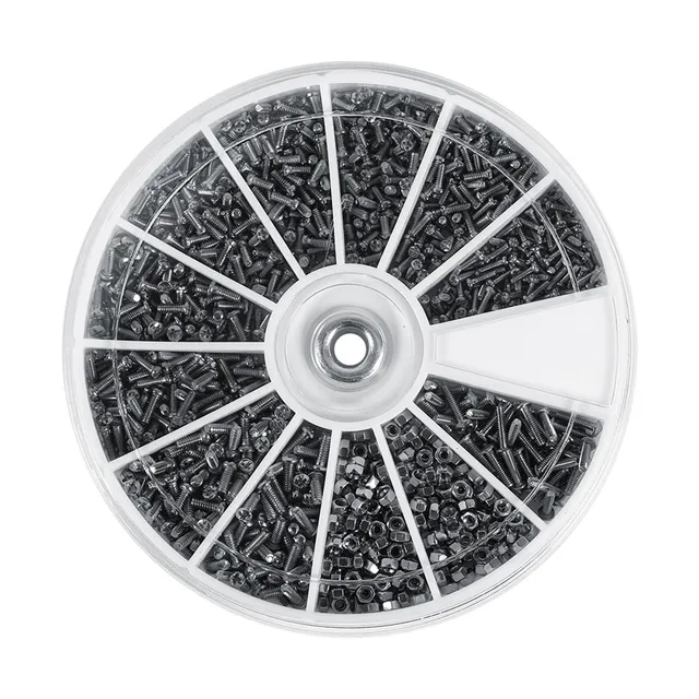 TICFOX kit mini viti dadi inox 600 pezzi M1-M1.6