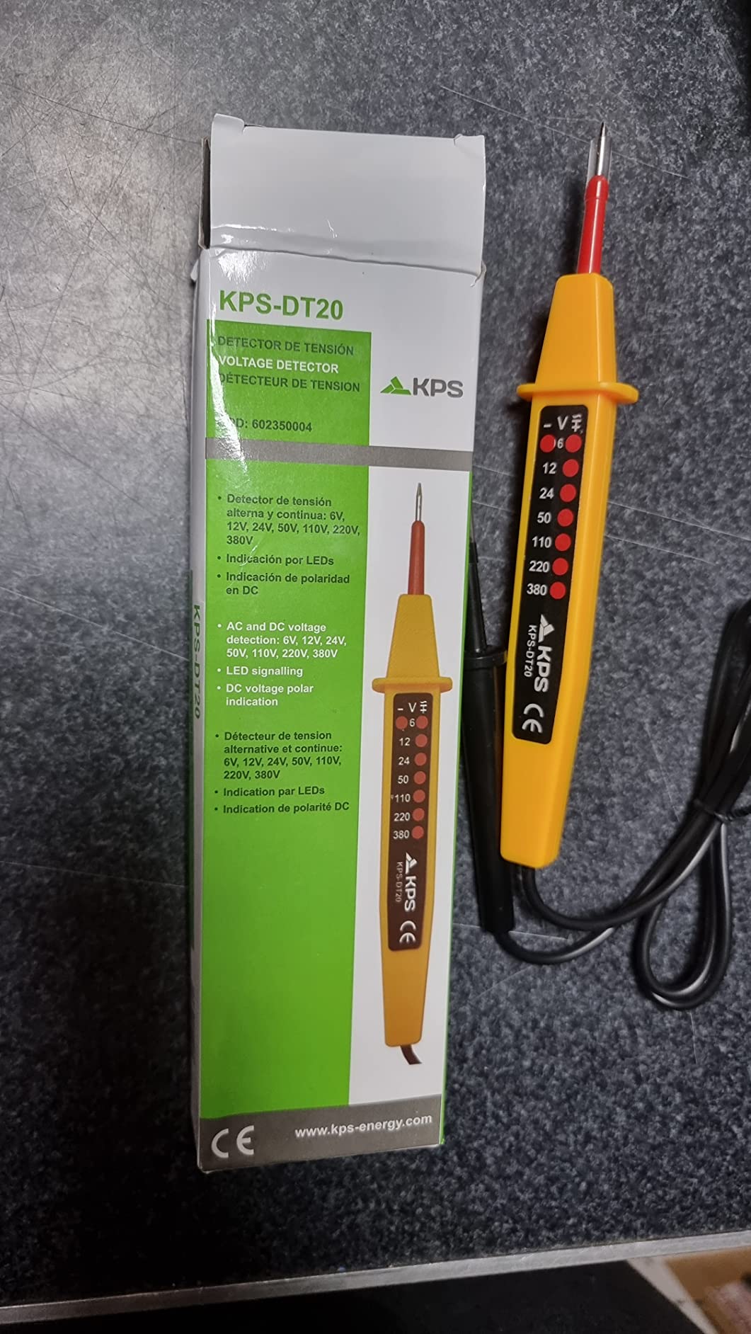 KPS rilevatore tensione 380V AC/DC a LED polarità