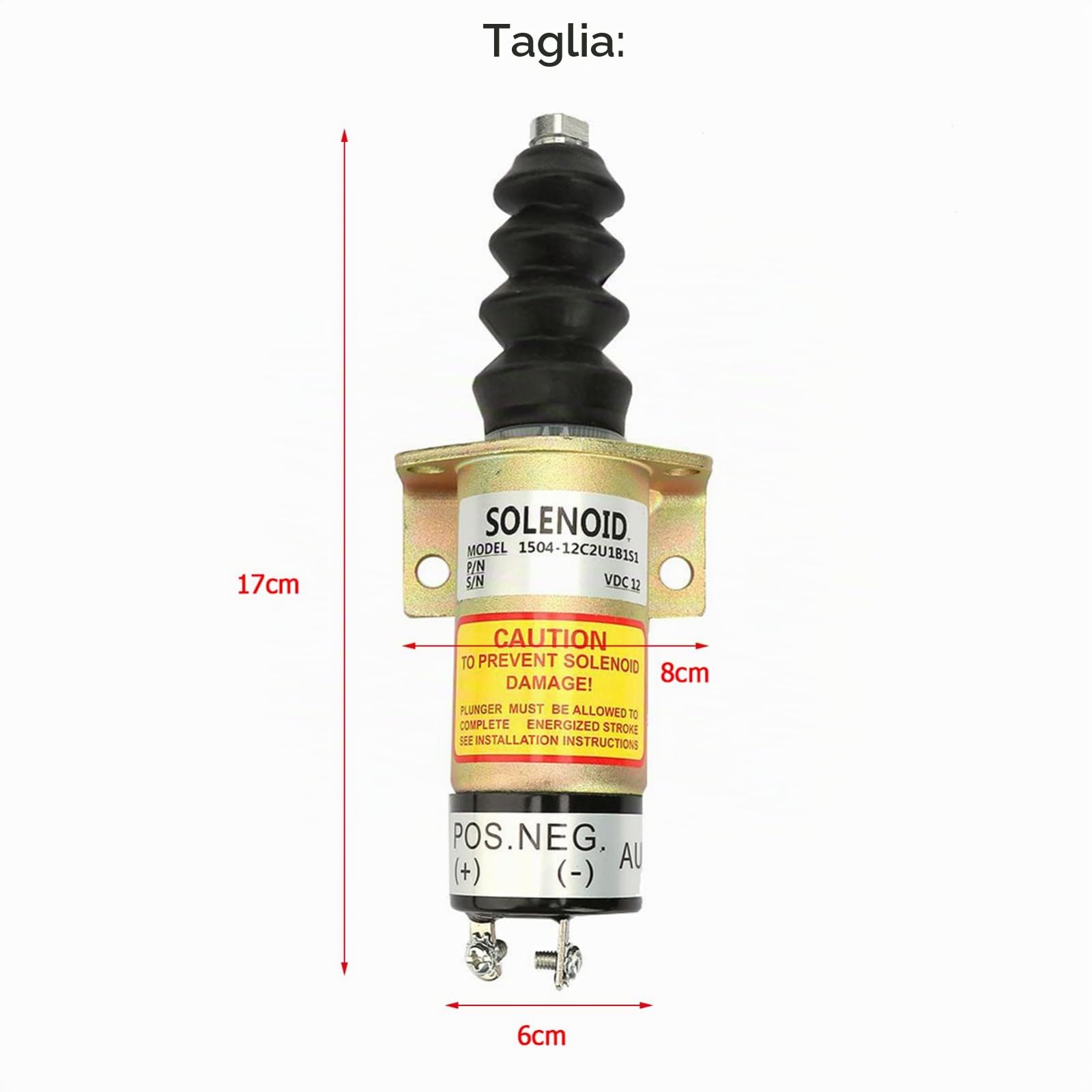 TICFOX 1504-12C2U1B1S1 solenoide arresto gasolio 12V