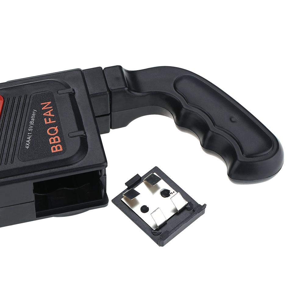 Ticfox ventilatore barbecue a batteria nero portatile