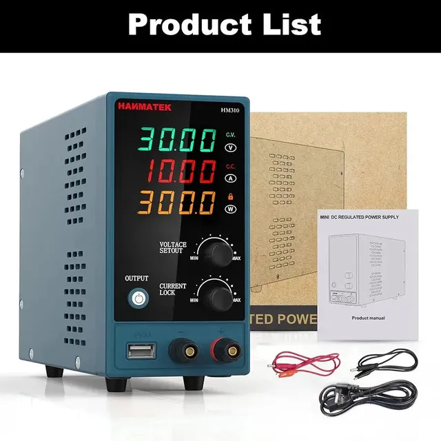 Hanmatek HM310 Alimentatore Banco DC Mini Regolabile