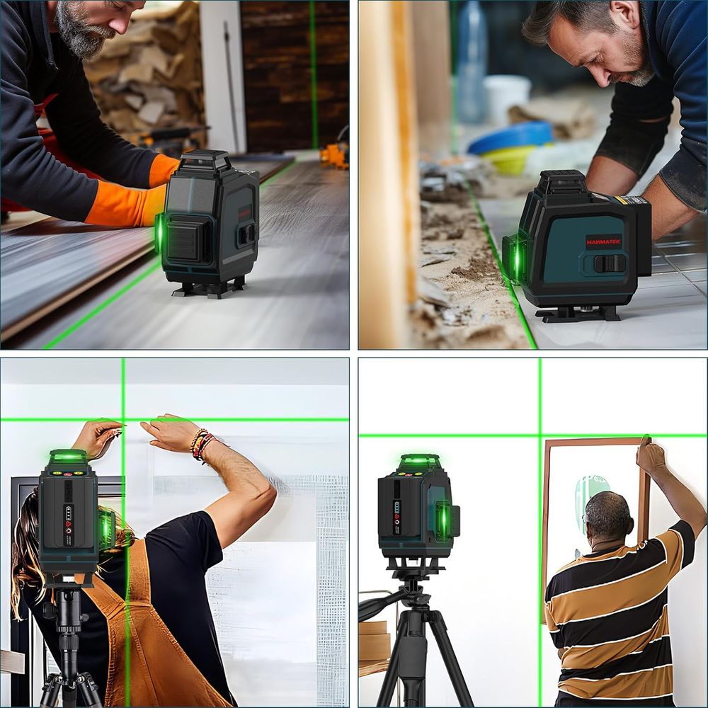 Hanmatek LV16D Livello Laser Verde 4x360° 40m