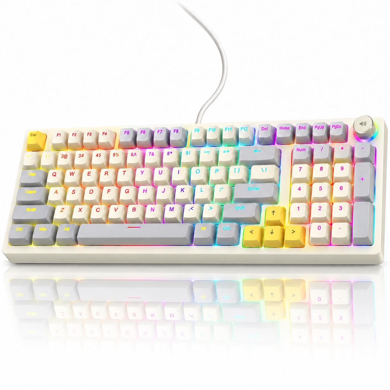 Ticfox T50 tastiera meccanica gaming nero grigio RGB