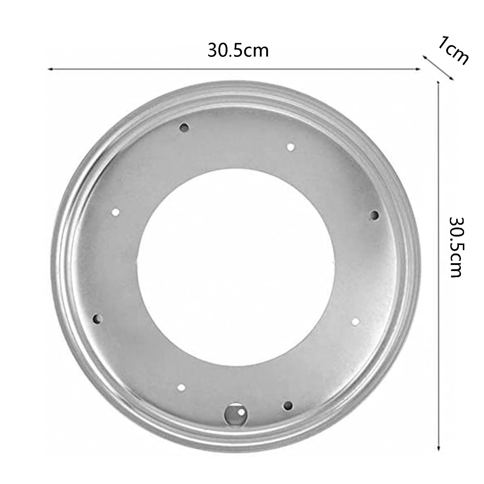 Ticfox base girevole 30,5 cm cuscinetto 360° singola