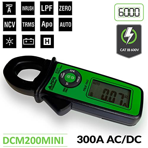 KPS DCM200MINI Pinza Amperometrica TRMS 300A AC/DC Mini