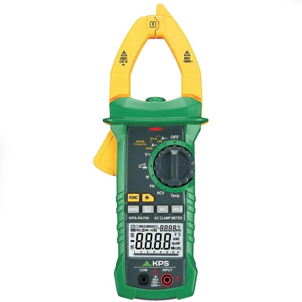 KPS PA700 pinza amperometrica TRMS 1000A 6600 punti