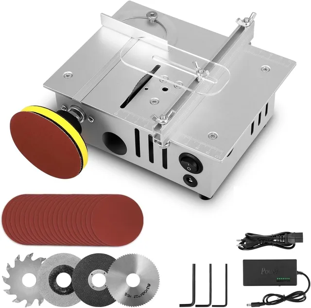 Ticfox Mini Sega Circolare Banco 96W 7 Velocità 4 Lame