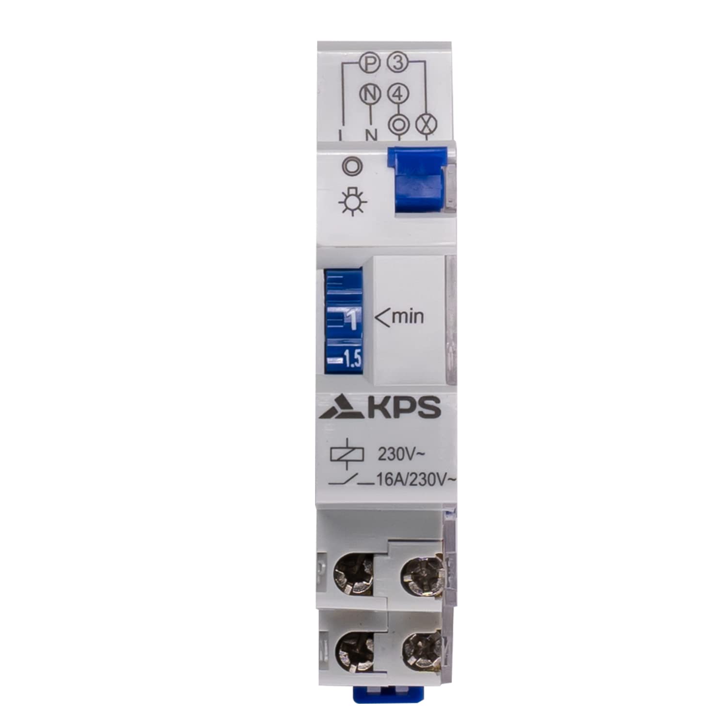 KPS Tempo7MEC temporizzatore scale 1-7 min DIN