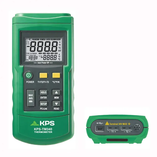 KPS TM340 Termometro Digitale 2 Canali con USB