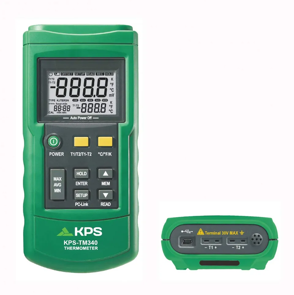 KPS TM340 Termometro Digitale 2 Canali con USB