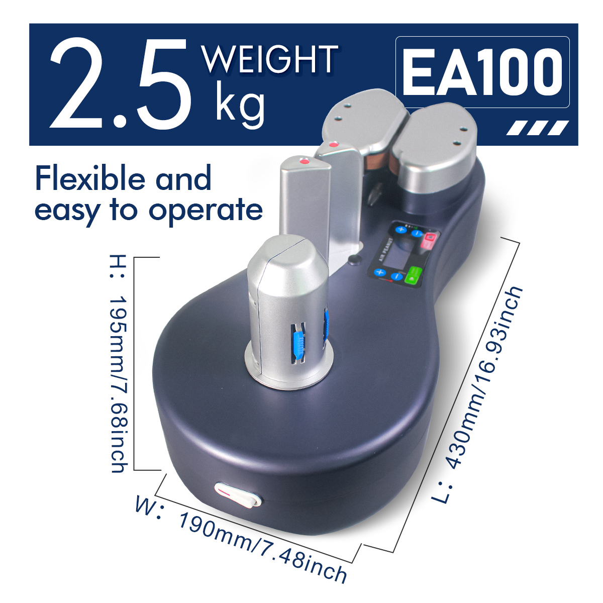 E-One EA100 macchina cuscini aria 26 ft/min regolabile