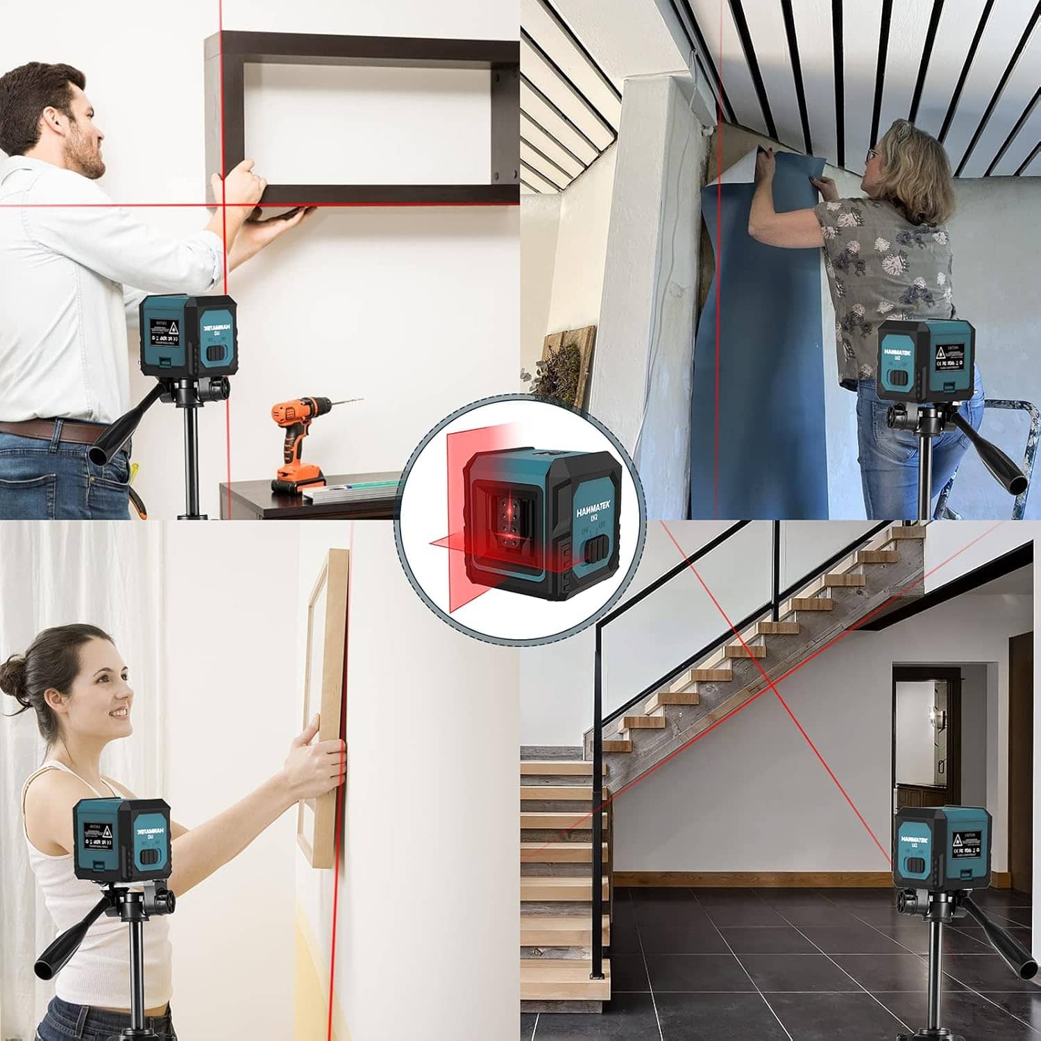 Hanmatek LV2 Livella Laser a Linee Autolivellante IP54