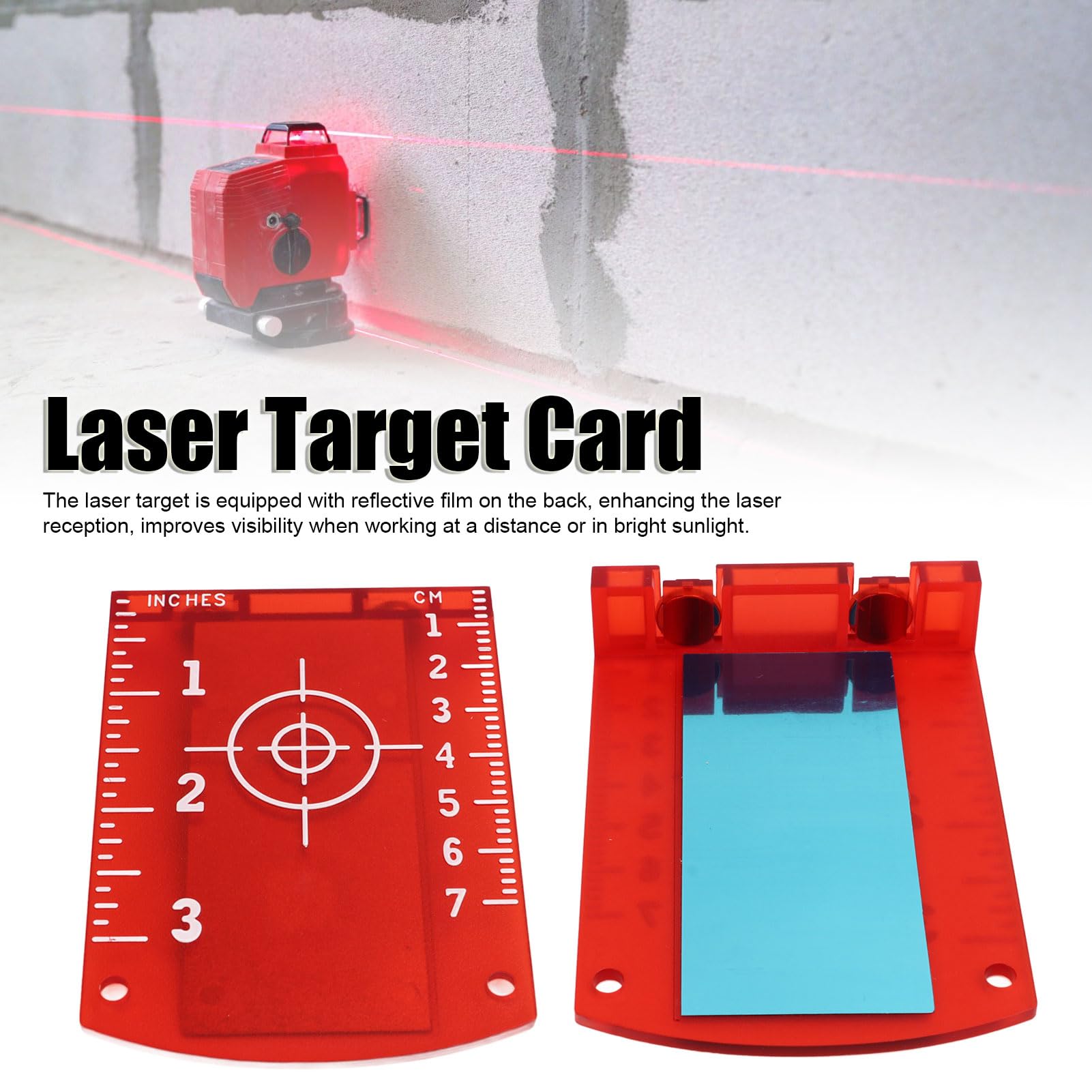 Ticfox target laser magnetico ABS 10x7 cm 2 pezzi