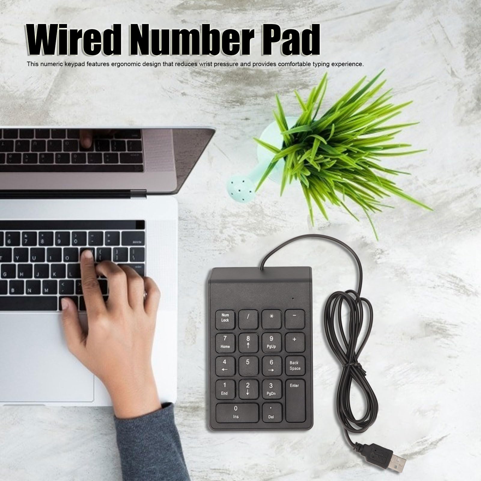 Ticfox tastierino numerico USB 18 tasti silenzioso 1 pezzo