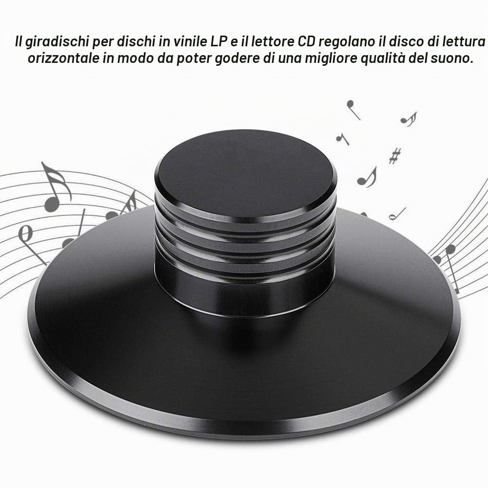 Ticfox stabilizzatore giradischi alluminio 120 g nero